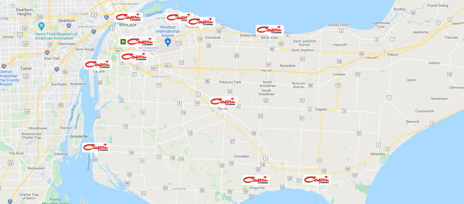 Capri Locations Today